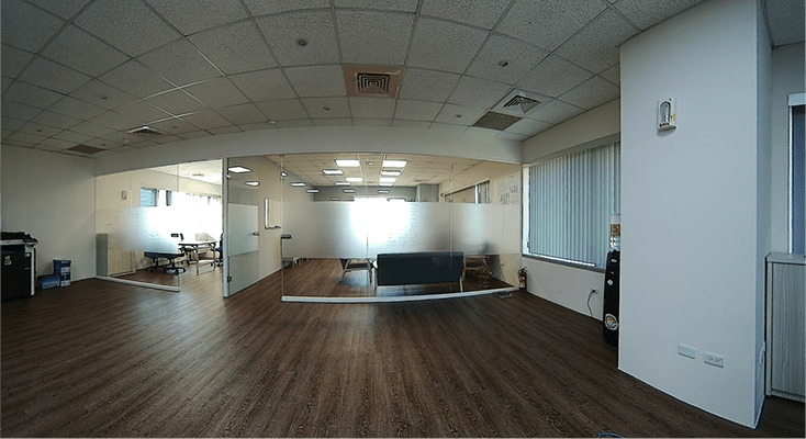  180°panoramic mini bullet camera photo of the office