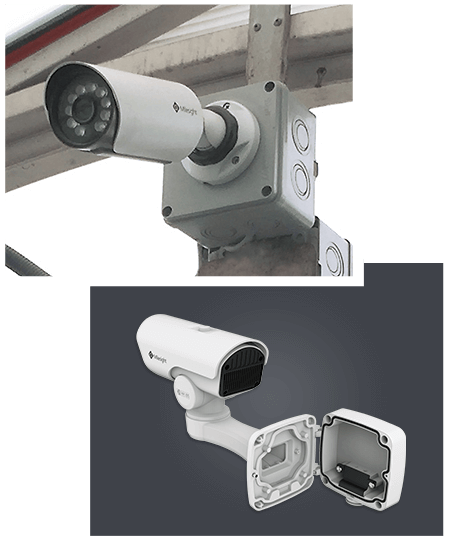 The integrated junction box of Mini PoE PTZ Bullet Network Camera minimizes the installation troubles and enlarges the space for cables, which ensures the flexible installation.