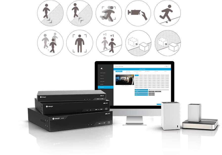 10 VCA Function support including Region Entrance, Region Exiting, Advanced Motion Detection, Tamper Detection, Line Crossing, Loitering, Human Detection, People Counting, Object Left and Object Removed 