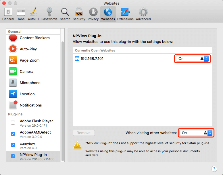 NVR Plugin Installation on MAC